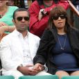 Mahyar Monshipour et sa femme, enceinte, à Roland-Garros, le week-end du 29/30 mai 2010