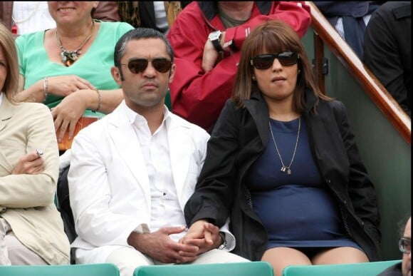 Mahyar Monshipour et sa femme, enceinte, à Roland-Garros, le week-end du 29/30 mai 2010