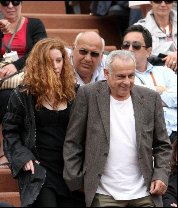 Francis Perrin et son épouse à Roland-Garros, le week-end du 29/30 mai 2010