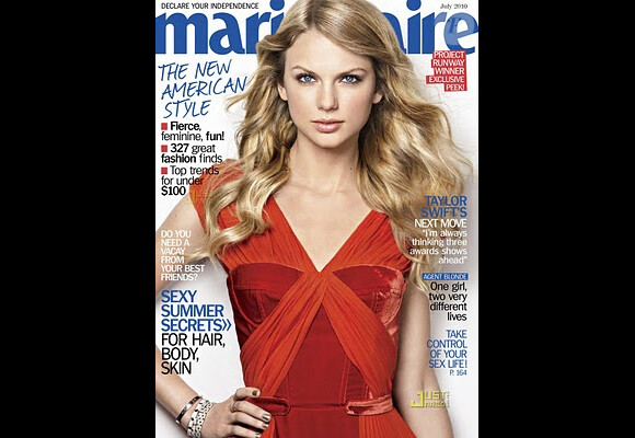 Taylor Swift en couverture de Marie-Claire du mois de juillet 2010