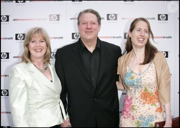 Al et Tipper Gore en compagnie de l'une de leurs filles Kristin