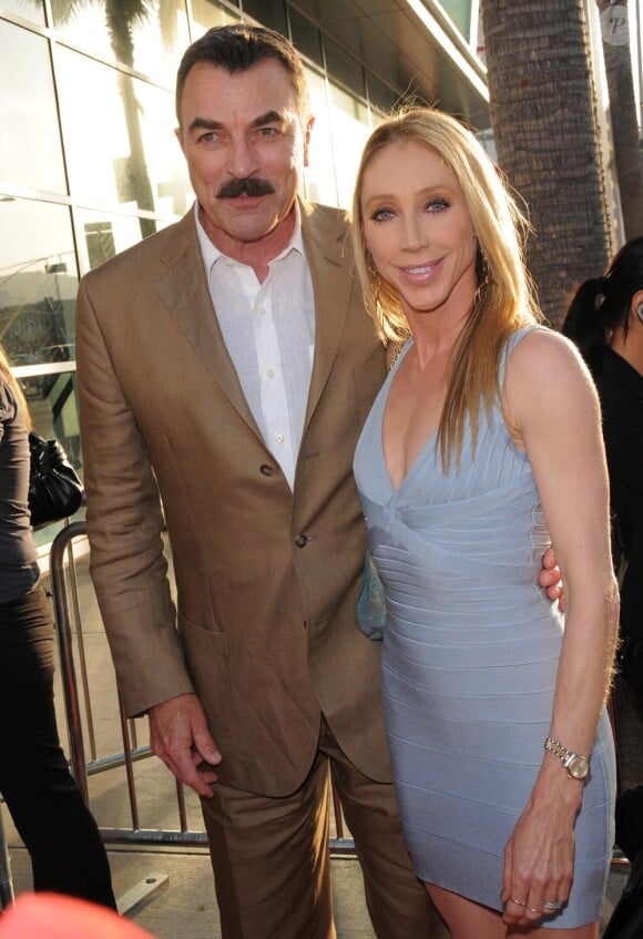 Tom Selleck et son épouse  lors de la première de Killers à Los Angeles le 2 juin 2010