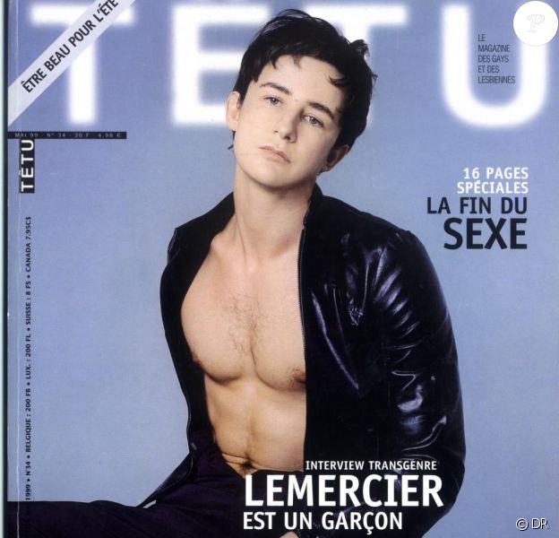 Valérie Lemercier sur la couverture de Têtu en mai 1999