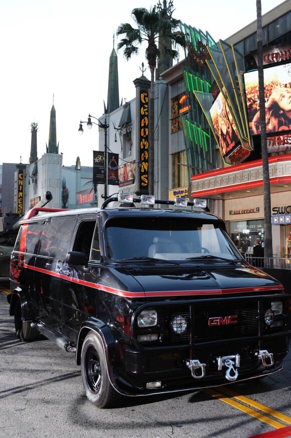 Le célèbre camion GMC, à l'occasion de l'avant-première de L'agence tous risques, qui s'est tenue au Graumann's Chinese Theatre de Los Angeles, le 3 juin 2010.