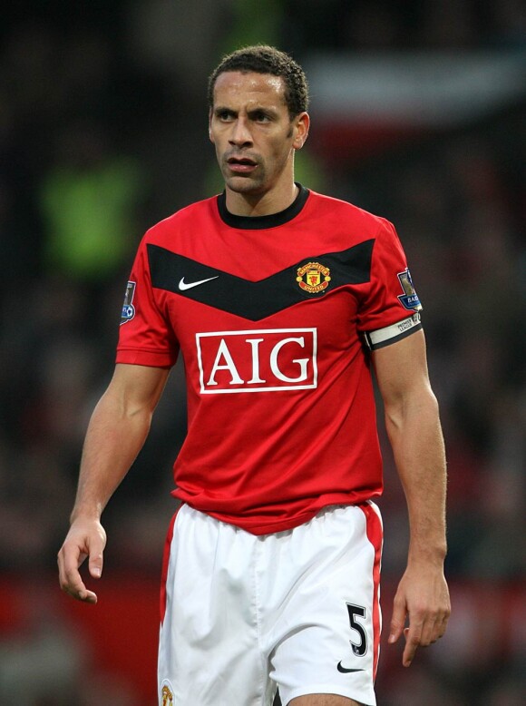 Le défenseur et capitaine de l'équipe d'Angleterre Rio Ferdinand, forfait pour la Coupe du Monde 2010.