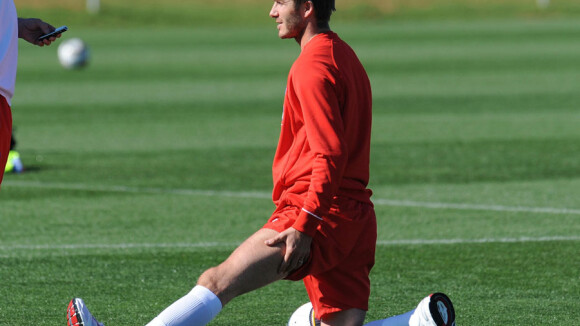 Mondial 2010 - David Beckham est à l'entraînement...