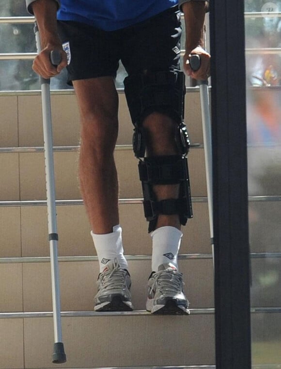 L'ancien capitaine de l'équipe d'Angleterre, Rio Ferdinand, à Rustenberg, en Afrique du Sud, le 5 juin 2010