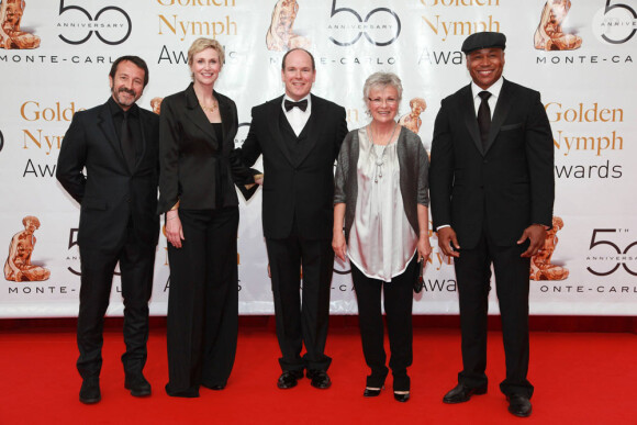 Jean-Hugues Anglade, Jane Lynch, le Prince Albert, Julie Walters et LL Cool J (10 juin 2010 à Monte-Carlo)