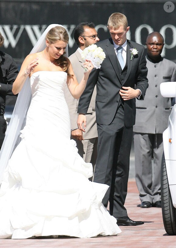 Darren Fletcher et son épouse Hayley Grice se sont mariés en l'église St-Ambroise de Manchester, samedi 12 juin.