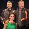 Philippe Starck a les honneurs de sa statue au musée Grévin... et sa femme Jasmine est ravie : deux chéris pour le prix d'un !
