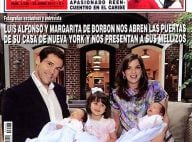 Louis de Bourbon et sa belle Maria Margarita présentent leurs jumeaux Louis et Alphonse, âgés de quelques jours !