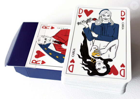 Le jeu des cartes de la République : Carla Bruni a une double face