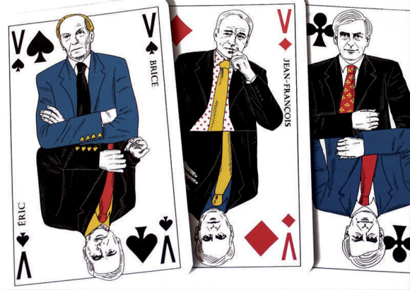 Le jeu des cartes de la République : Brice Hortefeux, Jean-François Copé et François Fillon