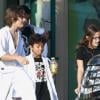 Les enfants de Michael Jackson ont fait leur leçon de Karaté, décembre 2009 : Prince Michael, son cousin et Paris sur la photo