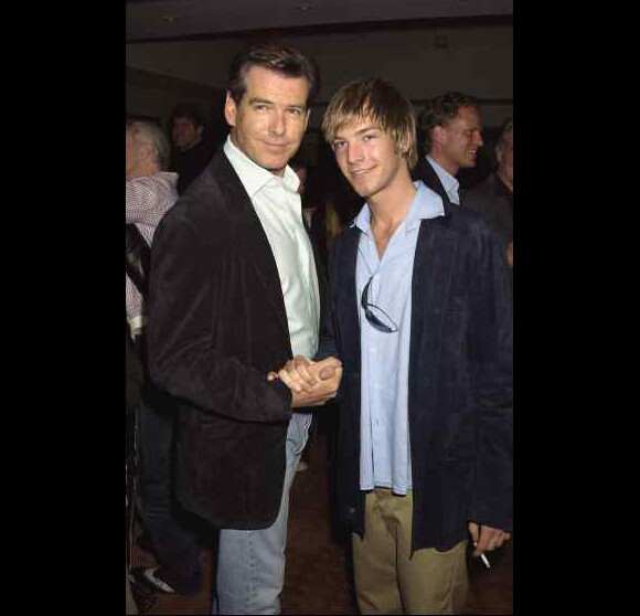 Pierce Brosnan et son fils Sean en 2002