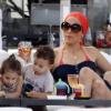Jennifer Lopez et ses enfants Max et Emme
