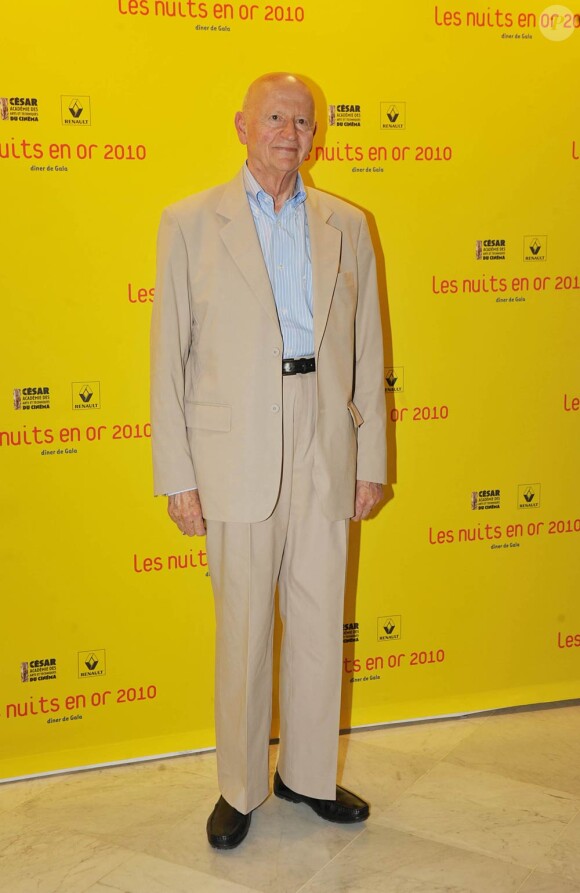 Gilles Jacob à l'occasion de la soirée de clôture des Nuits en Or du Court Métrage, qui s'est tenue à l'Unesco, à Paris, le 30 juin 2010.