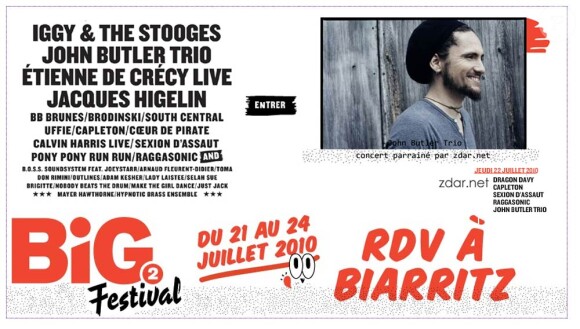 La deuxième édition du BIG Festival de Biarritz se tiendra du 21 au 24 juillet 2010 !