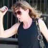 Ellen Pompeo part pour son cours de gym à Los Angeles, le 1er juillet 2010