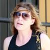 Ellen Pompeo part pour son cours de gym à Los Angeles, le 1er juillet 2010
