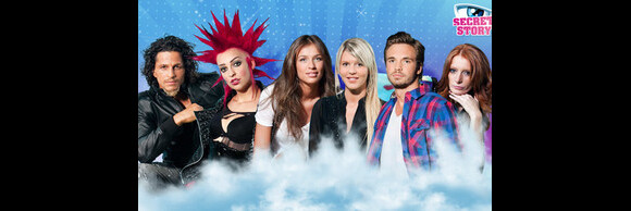 Six candidats de cette quatrième saison de Secret Story : Ahmed, Charlotte, Julie, Amélie, Maxime et Chrismaëlle.