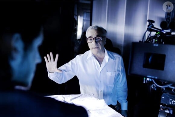 Martin Scorsese sur le tournage de Bleu de Chanel