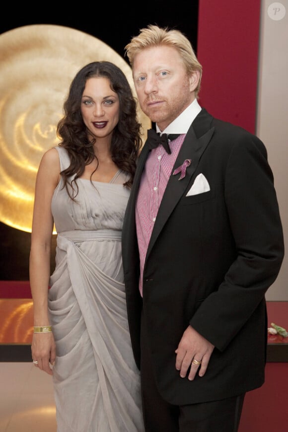 Boris Becker et sa femme Lilly Kerssenberg lors de la soirée du Life Ball à Vienne