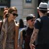 Jessica Alba en compagnie de Benji et Joel Madden à Paris