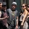 Jessica Alba en compagnie de Benji et Joel Madden à Paris