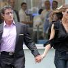 Sylvester Stallone et sa belle Jennifer Flavin, à New York, le 19 juillet 2010.