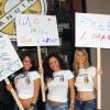 Manifestation à New York en faveur de la libération de Lindsay Lohan le 27 juillet 2010