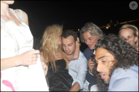 Tara Reid et son ex à la soirée Axe Boat à Saint Tropez le 29 juillet 2010