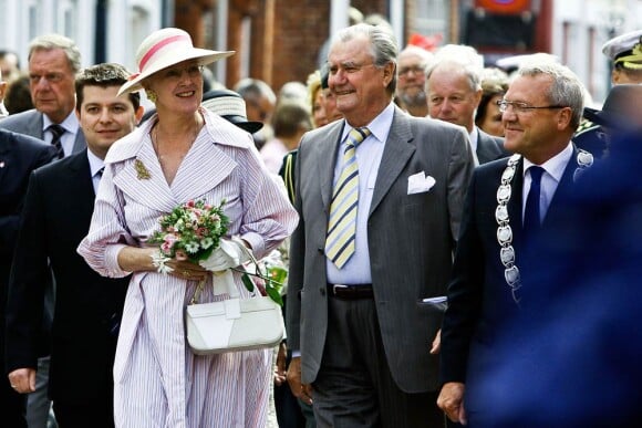 Le 29 juillet, la reine Margrethe et le prince Henrik visitaient la ville de Ribe, 1 300 ans d'existence.
