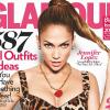 Jennifer Lopez en couverture de Glamour du mois de septembre 2010