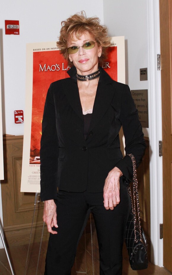 L'actrice Jane Fonda participe à l'avant-première du film Mao's Last Dancer, lundi 16 août à New York.