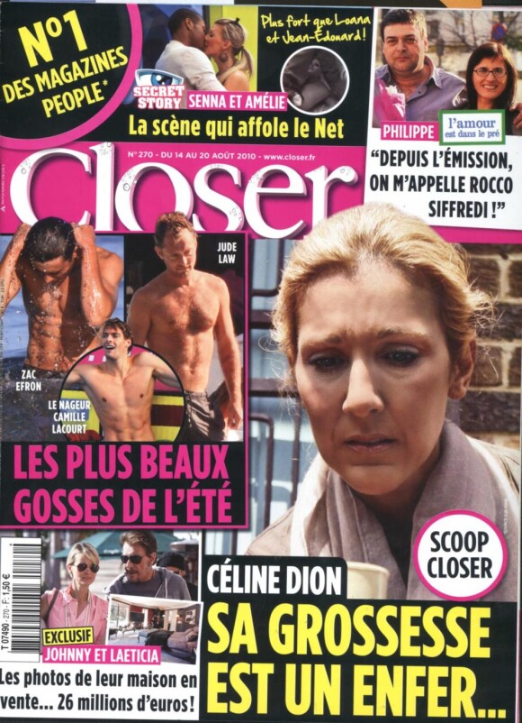 Couverture du magazine Closer