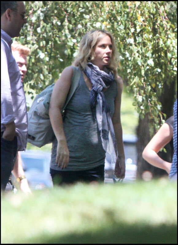Christina Applegate se rend à un shooting à Los Angeles en août 2010