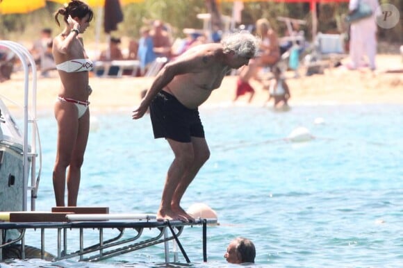Flavio Briatore et sa femme Elisabetta Gregoraci profitent de leurs vacances en Sardaigne