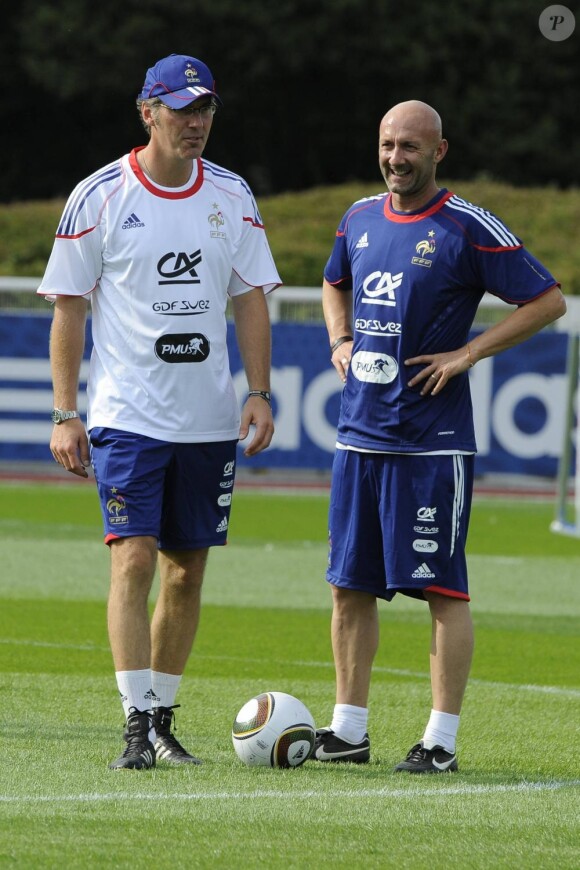 Fabien Barthez et Laurent Blanc
