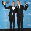 Bryan Cranston et Aaron Paul à la 62e cérémonie des Emmy Awards, le 29 août 2010.