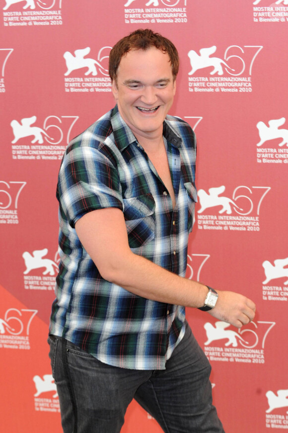 Quentin Tarantino lors du photocall des membres du jury du festival de Venise le 1er septembre 2010