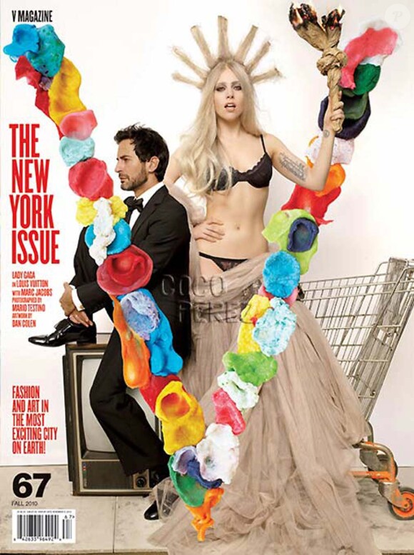 Lady Gaga et Marc Jacobs par Mario Testino pour V Magazine, automne 2010