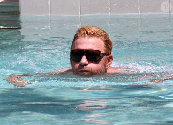 Un petit plongeon pour Boris Becker, à Miami, vendredi 3 septembre.