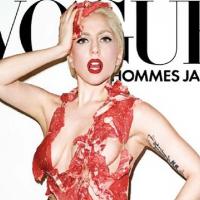 Lady Gaga habillée de viande sanguinolente sur un poster... chic ou choc, la PETA ne s'en remet pas !