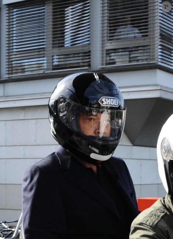 Jean-Luc Delarue sort du commissariat de police de Nanterre, le 14 septembre 2010
