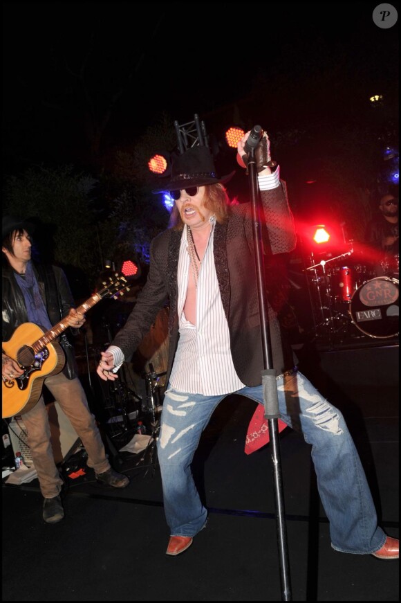 / Concert privé des Guns N' Roses à l'Arc à Paris, le 14 septembre
