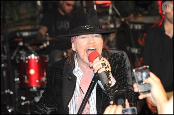 Axl Rose / Concert privé des Guns N' Roses à l'Arc à Paris, le 14 septembre