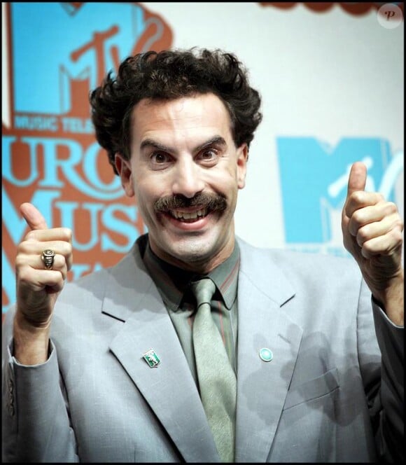 Sacha Baron Cohen dans son costume de Borat