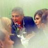 George Clooney et Elisabetta Canalis au restaurant à Milan le 21 septembre 2010 : ils dînent avec Federica Fontana et Felice Rusconi