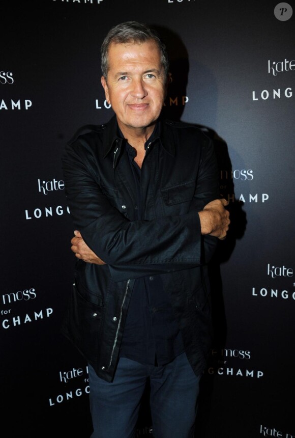 Mario Testino lors de la soirée Longchamp à Londres. Mardi 21/09/10